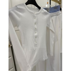 Longsleeve prazek bialy