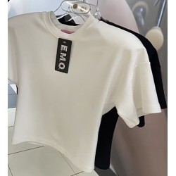 Tshirt pudelkowy EMO bialy