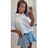 Tshirt Emo Polo oversize bez lub czarny