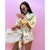 Set Summer z kimono zolty