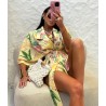 Set Summer z kimono zolty