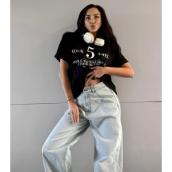 Tshirt 5 one size czarny