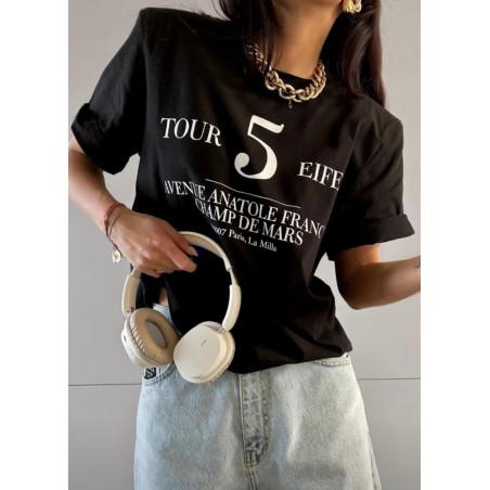 Tshirt 5 one size czarny