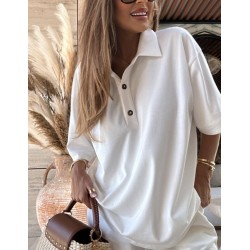 Tshirt Emo Polo oversize bez lub czarny