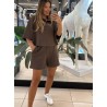 Tshirt  Emo Polo short czekolada