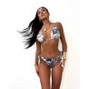Bikini Meduza push up granatowe