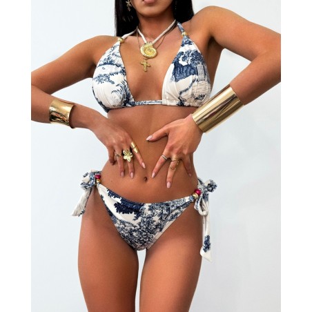 Bikini Meduza push up granatowe