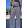 Set Emo long bra smietanka