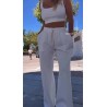 Set Emo long bra smietanka