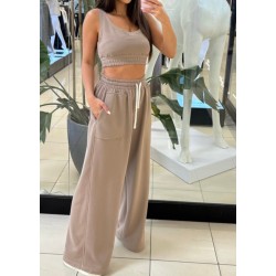 Set Emo long bra capuccino