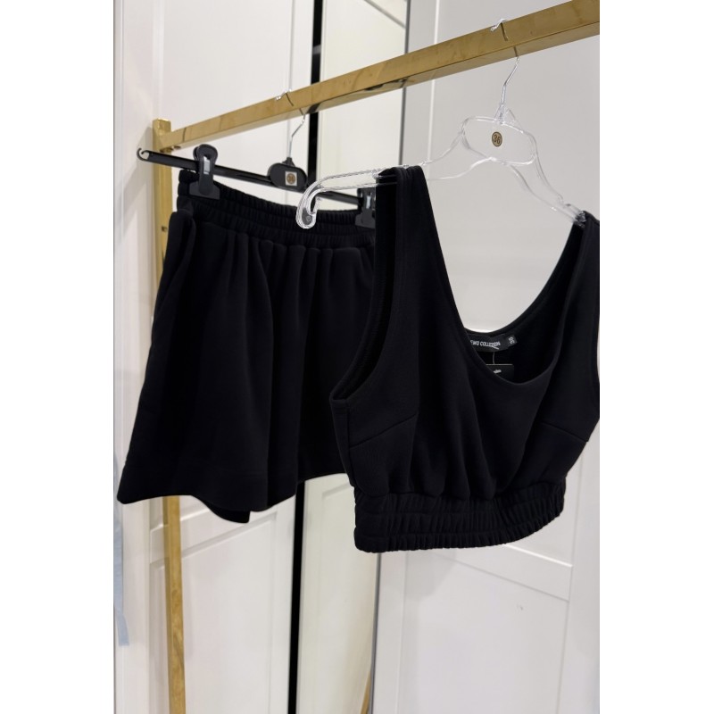Set Emo bra z szortami czarny Set Emo bra z szortami czarny