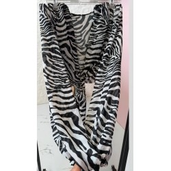 Szyfonowa koszula Zebra