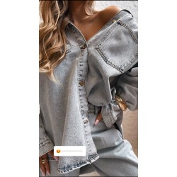 Koszula katana oversize jeansowa La Milla