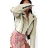 Ramoneska off white eko skora