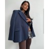 Marynarka bawelniana oversize granat