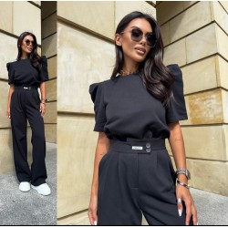 Bawelniany set Kamila czarny