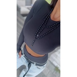 Rozaniec z onyksu all black wersja dluzsza