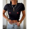 Tshirt La Milla truskawka czarny