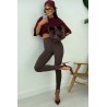 Legginsy narciarki Camille czarne