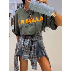 Tshirt La Milla pomaranczowy napis