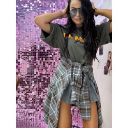 Tshirt La Milla pomaranczowy napis