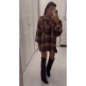 Flanelowa kurtka koszula OVERSIZE