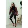 Legginsy narciarki Camille czarne