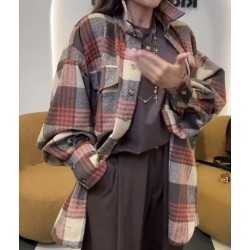 Flanelowa kurtka koszula OVERSIZE