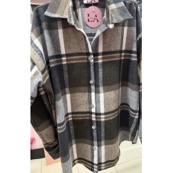Orzechowa koszula La Milla premium flanela