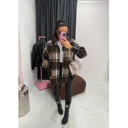 Orzechowa koszula La Milla premium flanela