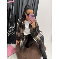 Orzechowa koszula La Milla premium flanela