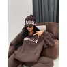 Bluza dresowa La Milla z kapturem braz