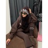 Bluza dresowa La Milla z kapturem braz