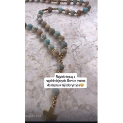 Turkusowa mozaika rozaniec krotszy