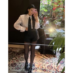 Koszula  La Milla z krawatem biała