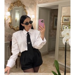 Koszula  La Milla z krawatem biała