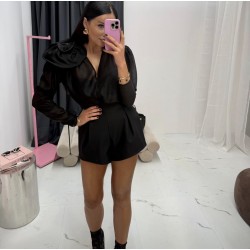 Koszula La Milla kwiat- czarna