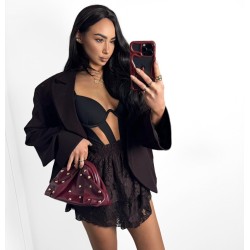 Koronkowe spodnico spodenki  La Milla czekolada