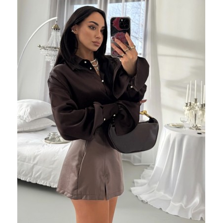 Satynowa koszula La Milla braz