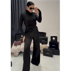 Spodnie La Milla z kwiatem