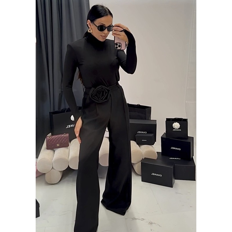 Spodnie La Milla z kwiatem