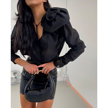 Koszula La Milla kwiat- czarna