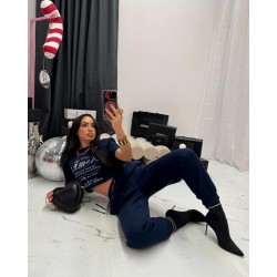 Spodnie dresowe pump Lamilla granat