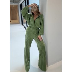 Kombinezon Aspen warkocz oliwkowy