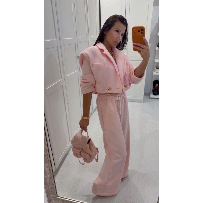 Komplet dresowy Caro 3 czesciowy puder