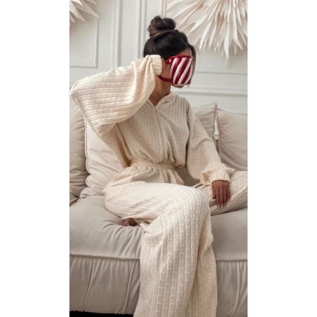 Kombinezon Aspen warkocz beżowy