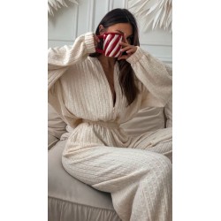 Kombinezon Aspen warkocz beżowy