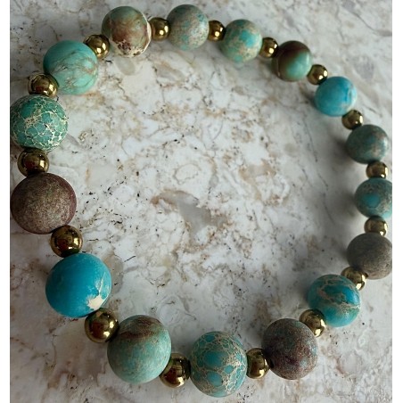 Turkusowa mozaika bransoletka klasyk