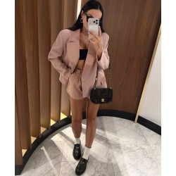 Spodenki Lamilla plecione pudrowo brzoskwiniowe