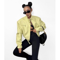 Żółta bomberka Lamilla eko skora